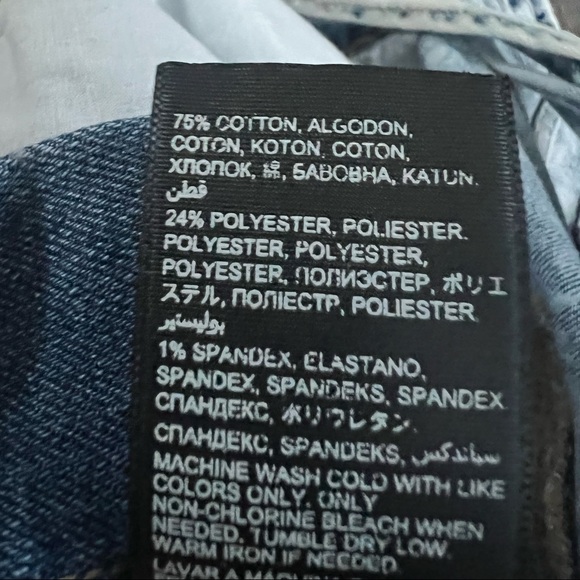 Bebe Distressed Suspender Shorts - Picture 8 of 8